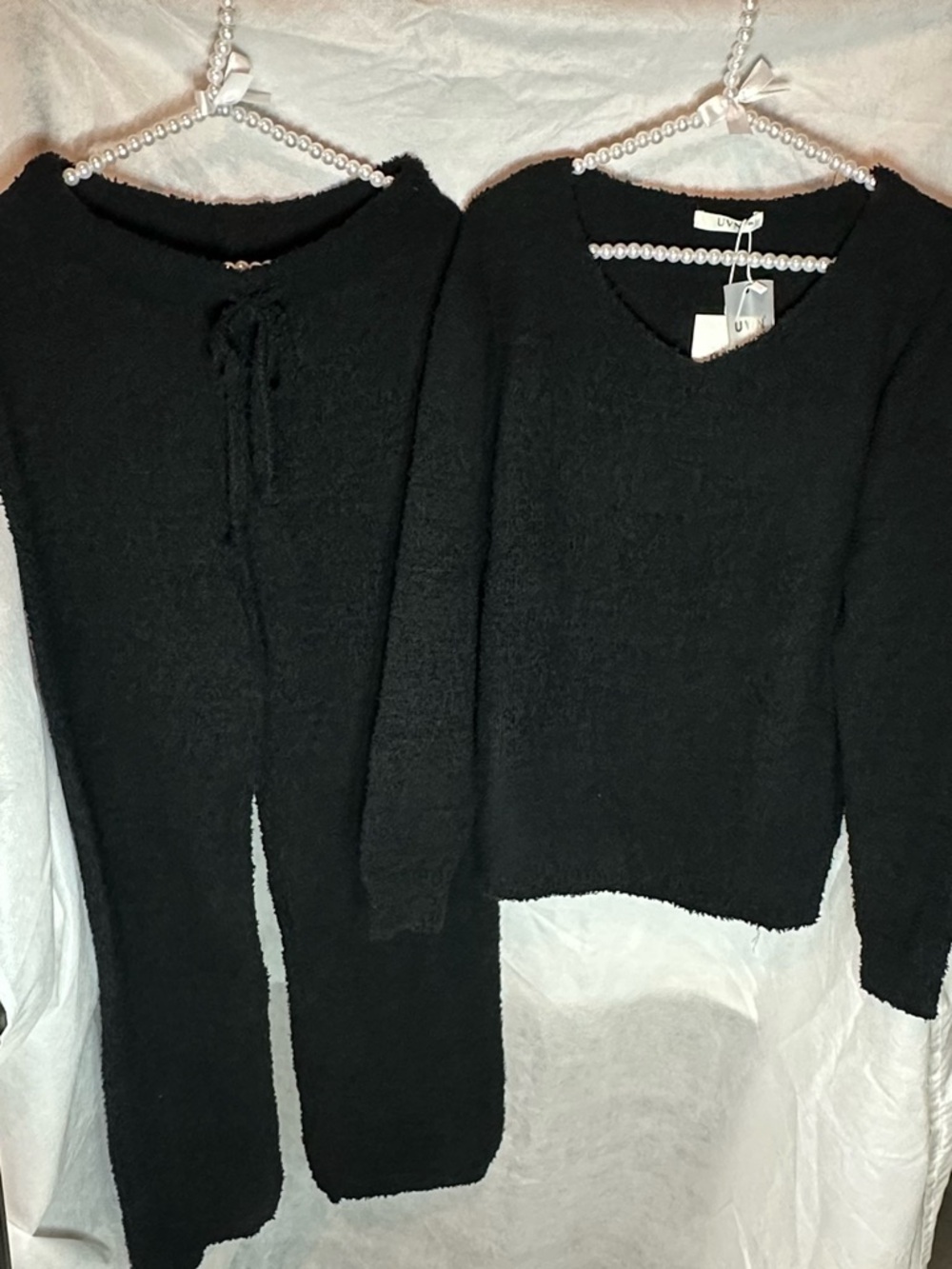 UVN- Cozy, Soft, Black Lounge Set